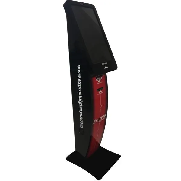 Standart Kiosk – kırmızı siyah ön görünüm