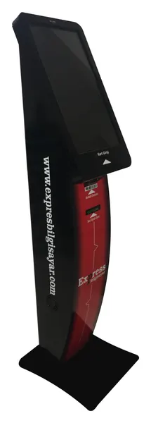 Standart Kiosk – siyah yan görünüm