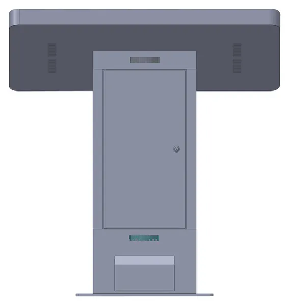 Yatay (Masa Tipi) Kiosk – arka görünüm