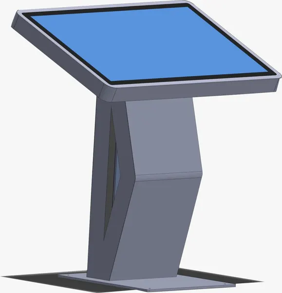 Yatay (Masa Tipi) Kiosk – perspektif görünüm