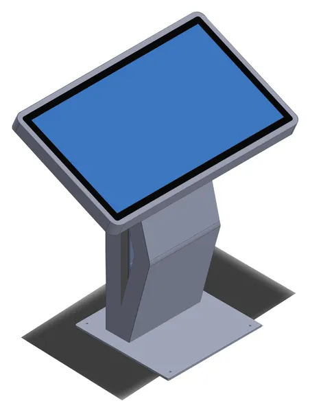 Yatay (Masa Tipi) Kiosk – perspektif görünüm